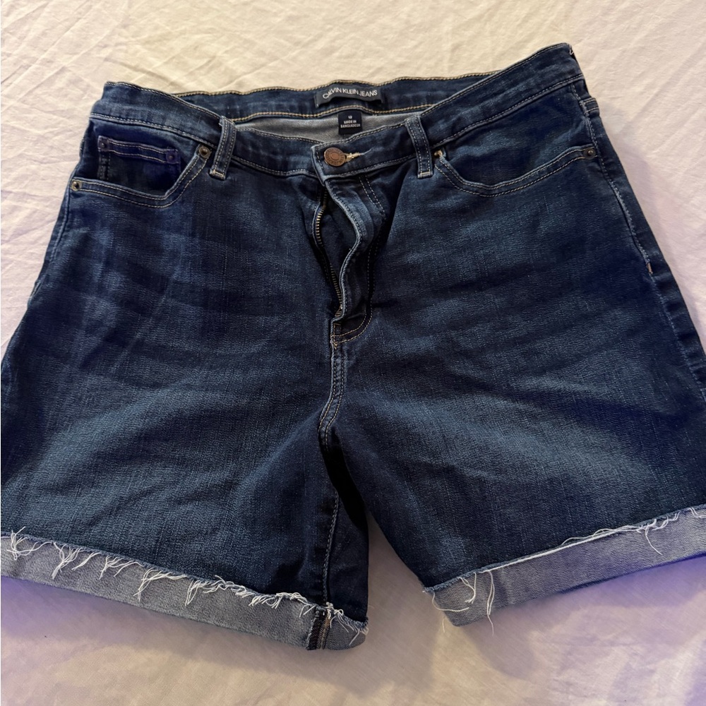 Calvin Klein Jeans Dark Blue Women's Jean Shorts